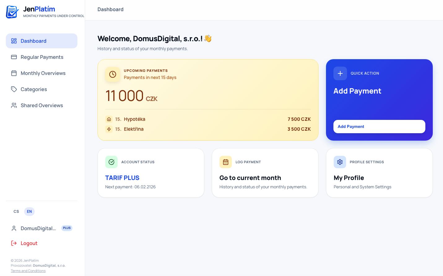 Welcome back, Honza! 👋